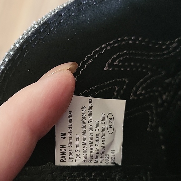 Deer Stag size 6 woman/youth 4 black ranch boots - Picture 5 of 5